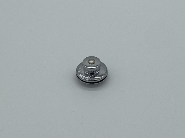 DRUCKKNOPF-OBERTEIL (KLEINER KOPF) MESSING VERCHROMT
