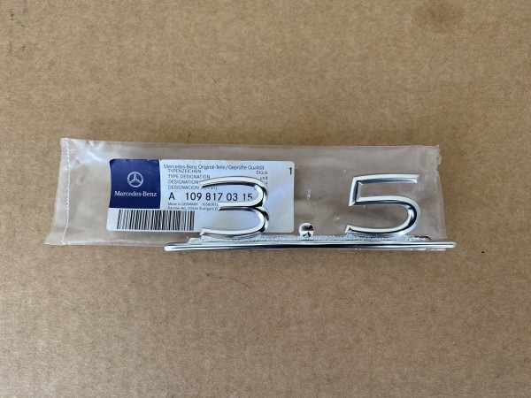 TYPENZEICHEN "3.5" (ORIGINAL-MB)